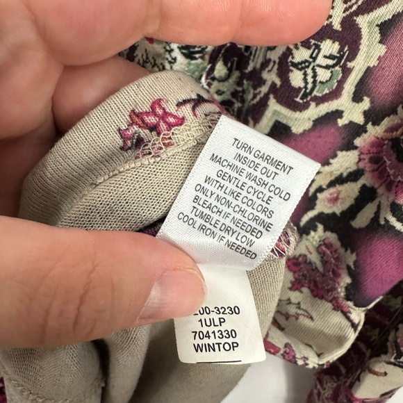 OneWorld Top Women‎ M Whimsigoth Boho Babydoll Tunic Y2K Cottagecore Indie - Picture 7 of 7